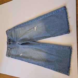 GAP girls wide leg denim jeans